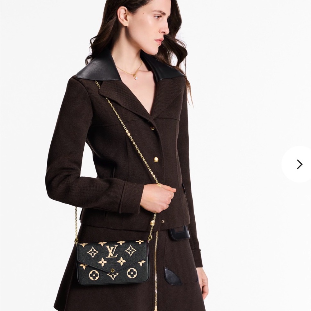 Louis Vuitton Bicolor Pochette Felicie In Empreinte Monogram